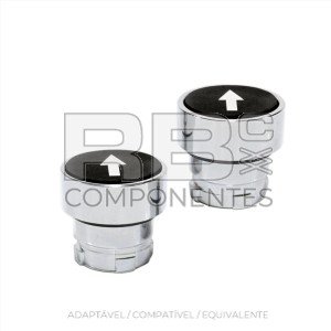 PUSHBUTTON PRETO NORMAL CON SETA (FLUSH WITH ARROW