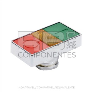 PUSHBUTTON  DOUBLE I Y O CON LUZ 230V (WITH BULB) - 2A