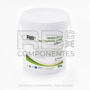 MASSA DE LÍTIO MULTIUSO VERDE 18KG-NLGI 2