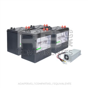 KIT BATERIAS 4X RB052006.DIS + CARREGA RB001003.V4