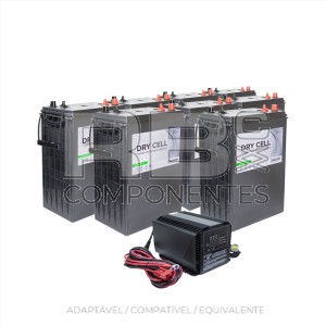 KIT BATERIAS 8X RB052007.DIS + CARREGA RB001038.v2